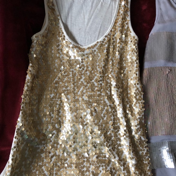 Two (2) Women’s Express Sequin Tops Size XS - Picture 3 of 3